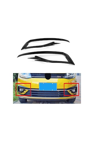 Volkswagen Golf 7.5 Sis Farı Çerçevesi Gti Piano Black 2018 Sonra