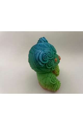 Romantik Dekoratif Gül Ayı Biblo Sevgiliye Hediye Altın-mor Rose Bear 01