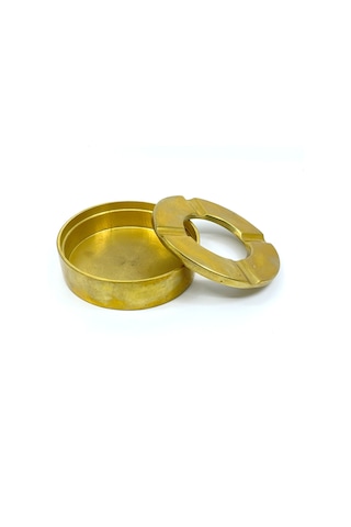 Pirinç Döküm Küllük Yuvarlak 9 Cm