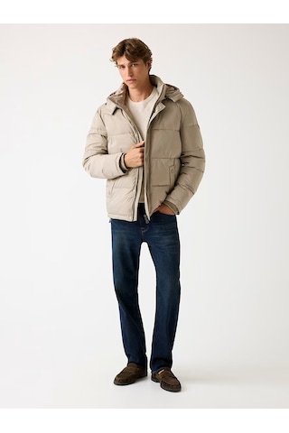 Guess Stretch Puffa Jacket Erkek Şişme Mont M4bl21wgj42 M4bl21wgj42 A90n Bej