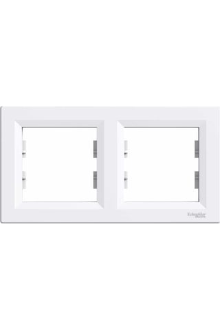 Schneider Electric Eph5800221 Asfora Beyaz İkili Yatay