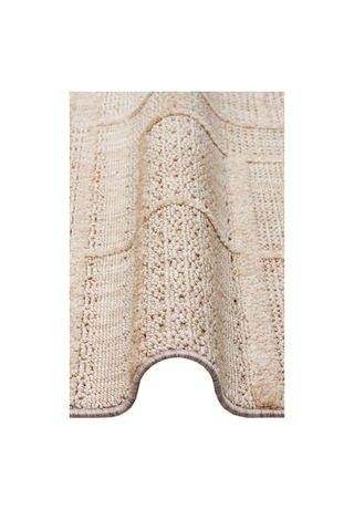 Eko Halı Joy 03 Beige Hav Toz Vermeyen Etnik Desenli Halı Bej 2