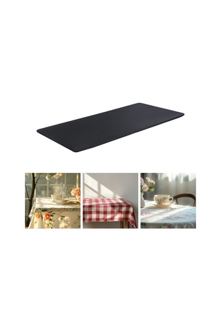 Suntek Esnek Masa Örtüsü Yıkanabilir Patio 4ft Etkinlik Siyah