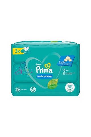 Prima Islak Havlu Mendil Temiz Ve Ferah Bebek Kokulu (15 Li Set)