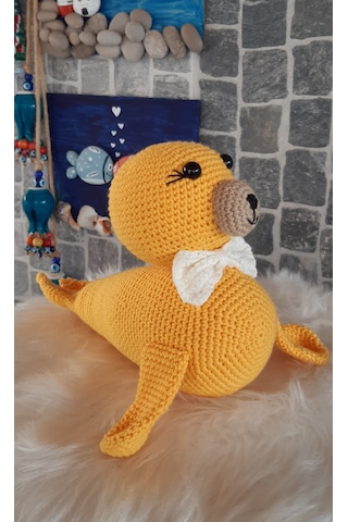 Amigurumi Oyuncak- Oyuncak Fok Sarı
