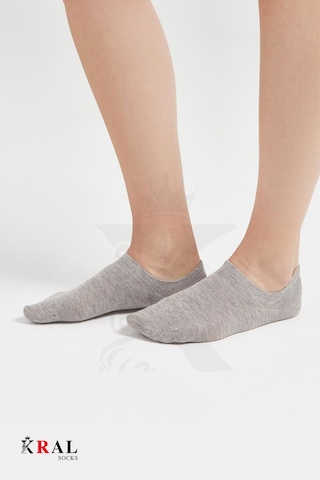 Kral Socks Kadın - Erkek Pamuklu Terletmez 10'lu - 10 Çift Yazlık Görünmez Çorap Asorti