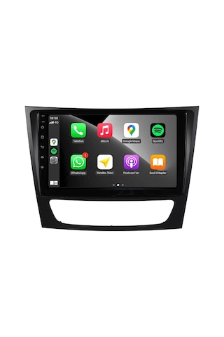 Mercedes E E Class W211 Araç Multimedya Android Ekran Carplay Double Teyp 2+32 9" 02-09 Black Blueway