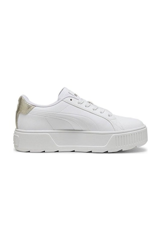 Puma Karmen Metallic Shine 395099 01 Kadın Sneaker Ayakkabı Beyaz Altın 36-40 001