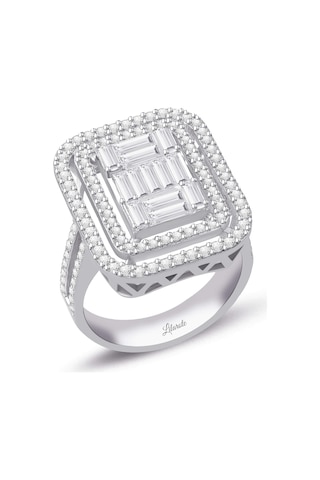 Lilarote 1.28 Ct Baget Pırlanta Yüzük