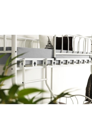 Teknor 3 Kişilik Ebeveyn Yatak Odası 3lü Yazlık Misafir Metal Ranza 140 190 + 90 190 Cm