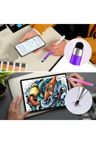 Microcase AL4765 2 İn 1 Disk Uçlu Stylus Kalem Pembe