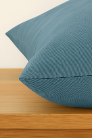 Luna Serisi Kadife Dokulu Kırlent Kılıfı 45 X 45 Cm - İndigo