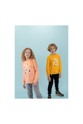 Haribo Somon Kız Çocuk Bisiklet Yaka Sweatshirt Hrbtxt306 Somon