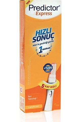 Predictor Express Hızlı Sonuç Gebelik Testi 1 Test