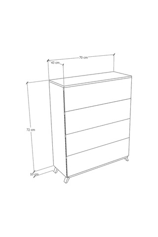 Modern Şifonyer 68 x 70 x 44