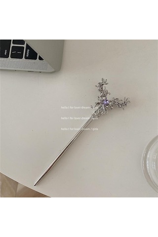 Yeni Retro Geometrik Kelebek Saç Tokası Tatlı Havalı Kız Başlığı Metal Tarzı Çok Yönlü Saç Süsü 23 Çok Renkli