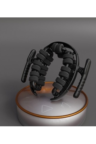 Besthome1 Altın Halka Masaj Klibi, Plastik Bacak Altı Eksenli Kayan Nokta Masaj Cihazı Altın