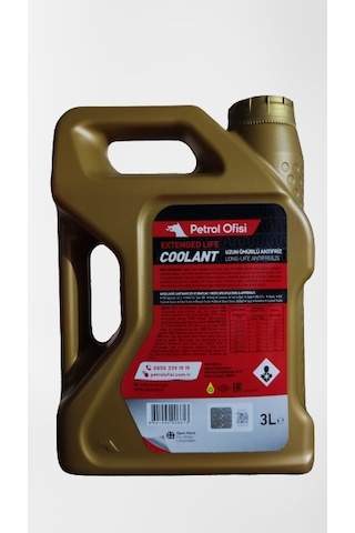 Petrol Ofisi Extended Life Coolant 3 Lt Organik Kırmızı ANTİFREZE