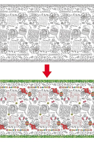 Suntek Paskalya Doodle Masa Örtüsü Malzemeleri Oyun Etkinliği
