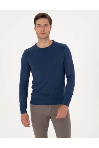 Pierre Cardin Erkek İndigo Melanj Kazak /triko 50315509-vr155 İndigo Melanj