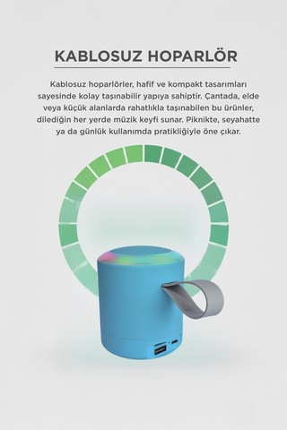 Bluetooth Hoparlör Sd Usb Destekli Taşınabilir Speaker D24