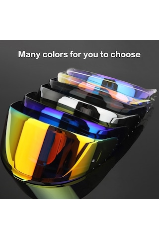 Z8 Kask İçin Uv Koruma, Anti-sis Ve Çizilmeye Dayanıklı Motor Vizörü