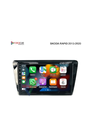 SKODA RAPİD ANDROİD MULTİMEDYA 2_32 KABLOSUZ CARPLAY