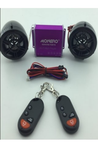 Motosiklet Alarm Seti Ve Mp3 Radyo Çalar Bluetooth M - R Si...
