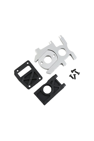 Youtek Kyosho Mp10 Hsp Hobao Fs İçin Metal-plastik Motor Tutucu, 1/8 Rc Araba Offroad Kamyon Nitro Değişken Vitesli Brushless Motor Montaj Seti