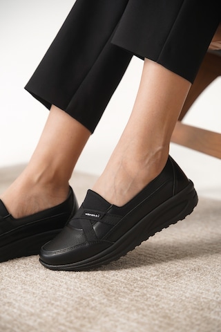 Garantili D0312 Günlük Ortopedik Kadın Babet Ayakkabı Siyah