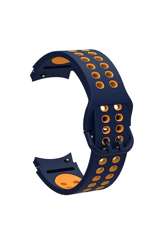 Galaxy Watch 4 44mm Krd-02 Uyumlu Zore Kordon-mavi-sarı