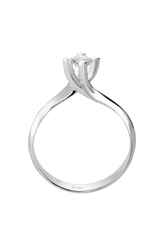 Sirius G Renk 0,25 Karat Pırlanta Tektaş Yüzük 0815R0157