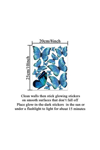 Pvc Duvar Sticker Işıklı Kelebek Duvar Sticker Pembe