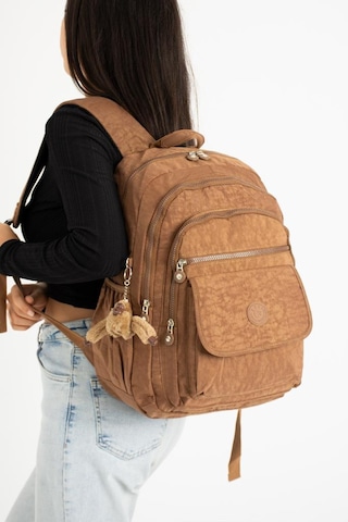 Baginn 571 Collection Klinkır Kumaş Lise Üniversite Çantası 45 x 30 Cm Çok Cepli