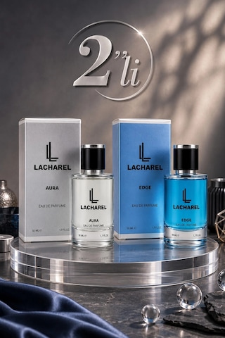 Lacharel Aura Ve Edge 2'li Erkek Parfüm Seti Eau De Parfum 2x50 Ml Diğer