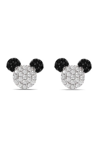 Kız Çocuk Mickey Mause 925 Ayar Gümüş Küpe