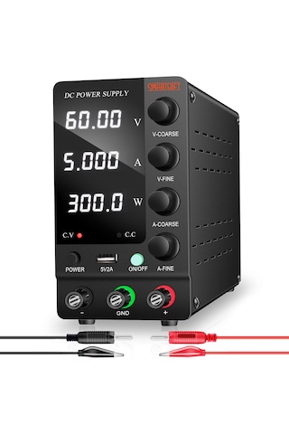 60v/5a Ayarlı Dc Güç Kaynağı Voltaj Regülatörü Gelişmiş Siyah 60v/5a Ayarlı Dc Güç Kaynağı Voltaj Regülatörü Gelişmiş Siyah
