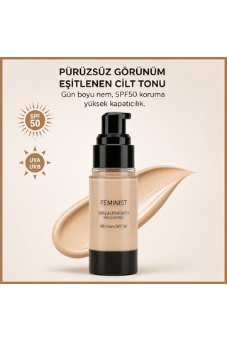 Bb Cream Spf50 Yüksek Kapatıcı, Nemlendirici, Ton Eşitleyici, Aydınlatıcı Light