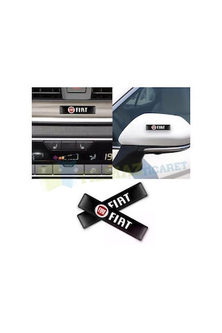 Fiat Logo Arma Yan Ayna Vites Torpido Konsol Damla Sticker