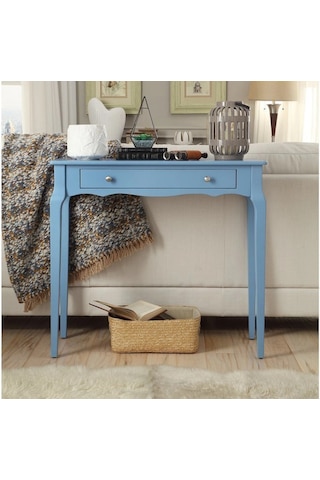 Wooding 100 Cm Çekmeceli Masif Mavi Lake Bonamy Dresuar Mavi