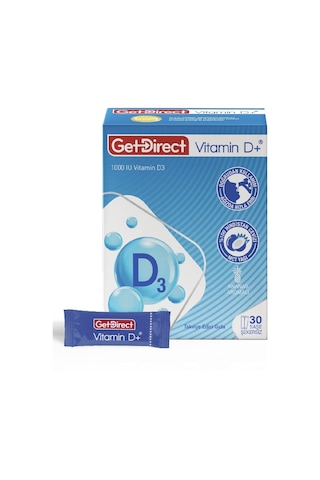 Vitamin D+ 1000 Iu Vitamin D3 Içeren Takviye Edici Gıda 30 Saşe