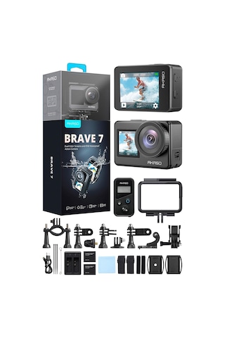 Akaso Brave 7 4K Aksiyon Kamera ve Süper Aksesuar Seti (Akaso Türkiye 2 Yıl Garantili)