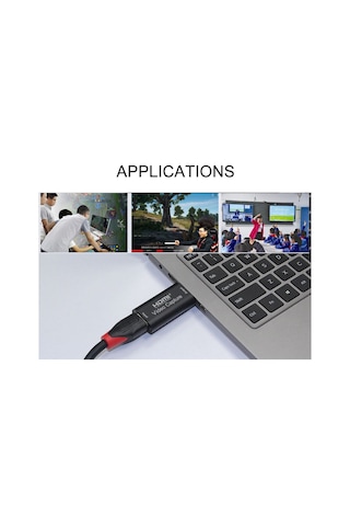 Ruicoo Dm-hf200 Usb 2.0 Ses Ve Görüntü Yakalama Kartı - 4k Destekli, Obs Ve Canlı Yayın Uyumlu