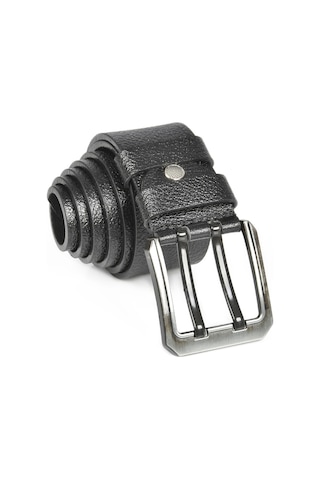 Deepsea Erkek Siyah Çift Dilli %100 Hakiki Deri 4,5 Cm Spor Kemer 2402614 False