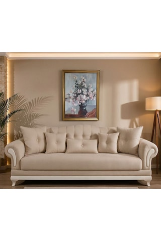 Gold Çerçeveli Nostaljik Vazoda Monet Kasımpatı Çiçekleri Tablosu - Lüx Salon Tablosu