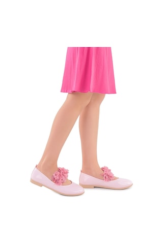 Kiko Kids Rugan Kız Çocuk Babet Ayakkabı Arç 02 Pudra
