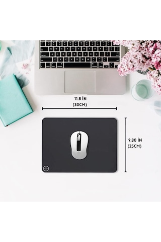 Lexroo Siyah Professional Oyuncu Gaming Mouse Pad,ofis, Kaydırmaz Taban Mouse Pad 30x25 S Standart