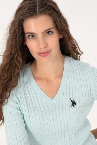 U.s. Polo Assn. Kadın Kazak /triko 50313625-vr253 Nıl Melanj