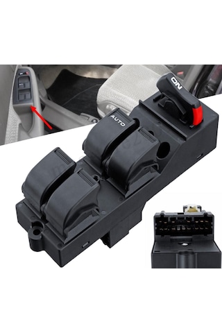 Honda Civic Sol Dörtlü Cam Açma Düğmesi 1996-2000