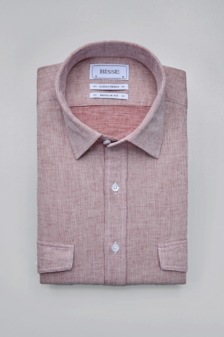 Bisse Sp Yaka Regular Fit Uk Gömlek Çift Cep Kırmızı Gmktn3sp224007 D24 Kırmızı